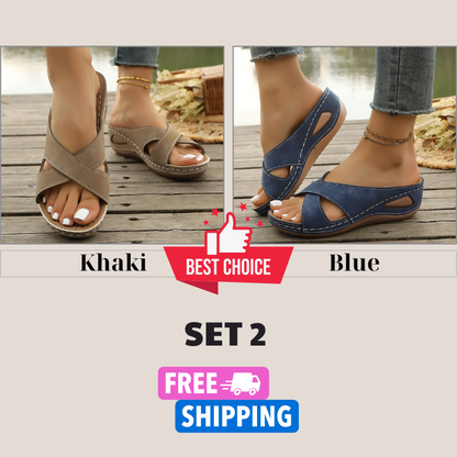 🔥Trending Now: Women's Thick Sole Platform Slippers – Light & Airy Comfort