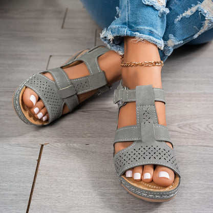 🔥Best Seller-Last Day Sale 60% OFF🔥Trendy Wedge-Heeled Sandals with a Thick Sole