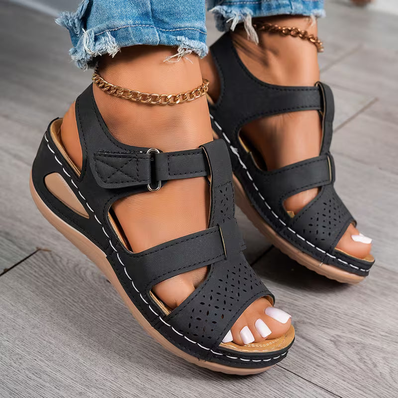 🔥Best Seller-Last Day Sale 60% OFF🔥Trendy Wedge-Heeled Sandals with a Thick Sole