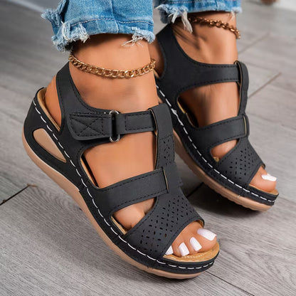 🔥Best Seller-Last Day Sale 60% OFF🔥Trendy Wedge-Heeled Sandals with a Thick Sole