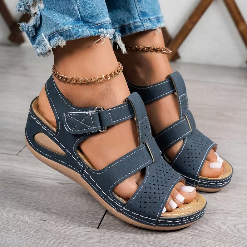 🔥Best Seller-Last Day Sale 60% OFF🔥Trendy Wedge-Heeled Sandals with a Thick Sole