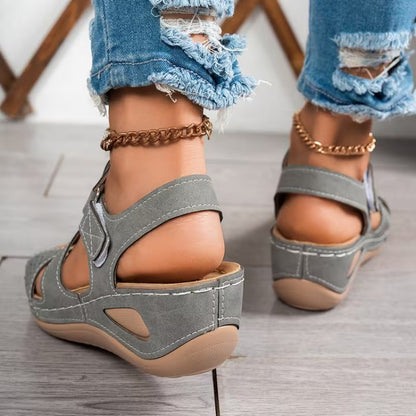 🔥Best Seller-Last Day Sale 60% OFF🔥Trendy Wedge-Heeled Sandals with a Thick Sole